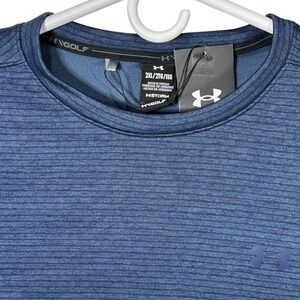 Under Armour Storm Sweater Fleece Crew Mens 2XL Navy Blue Golf Long Sleeve New